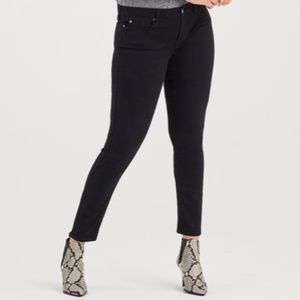 7 FOR ALL MANKIND Black High Waisted Skinny Jeans